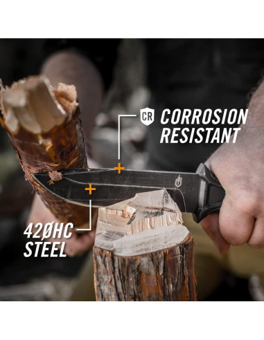 Cuchillo Gerber Gear StrongArm 12.2 cm Bisel Liso Marrón Coyote