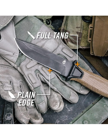 Cuchillo Gerber Gear StrongArm 12.2 cm Bisel Liso Marrón Coyote