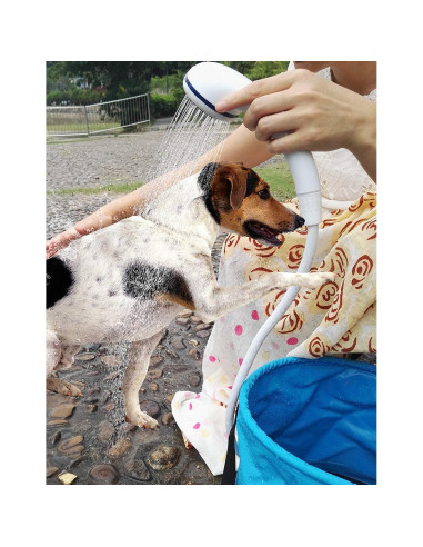 Ducha Portátil Eléctrica Iron Hammer 3.7V 4800mAh Azul