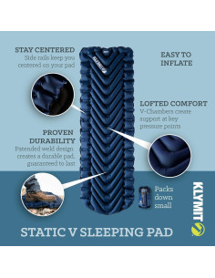 Colchón Inflable Klymit Static V 182.88x58.42cm Ligero 2