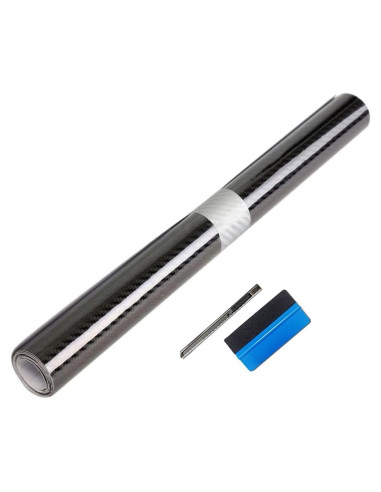 Vinilo de Fibra de Carbono LZLRUN 5D 0.30m x 1.52m para Autos