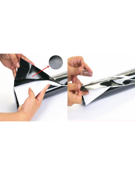 Vinilo de Fibra de Carbono LZLRUN 5D 0.30m x 1.52m para Autos