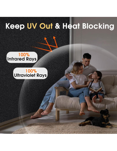 Película de Privacidad Coavas Blackout 100% Oscurecedora 30x199.5cm