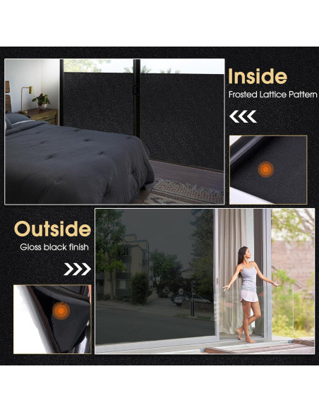 Película de Privacidad Coavas Blackout 100% Oscurecedora 30x199.5cm