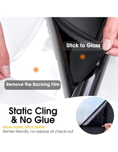 Película de Privacidad Coavas Blackout 100% Oscurecedora 30x199.5cm