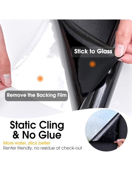 Película de Privacidad Coavas Blackout 100% Oscurecedora 30x199.5cm