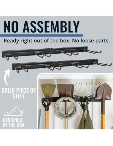 Organizador de Herramientas de Garaje StoreYourBoard 2 Paquete Negro