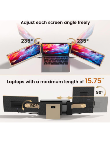 Extensor de Pantalla de Laptop 15.6" VargaoliDeal FHD 1080P