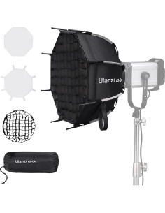 Softbox Parabólico ULANZI 45cm - Compatible con luces Bowens 2