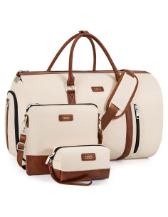 Bolsa de viaje TIBES 2 en 1 con funda y neceser - 4 piezas