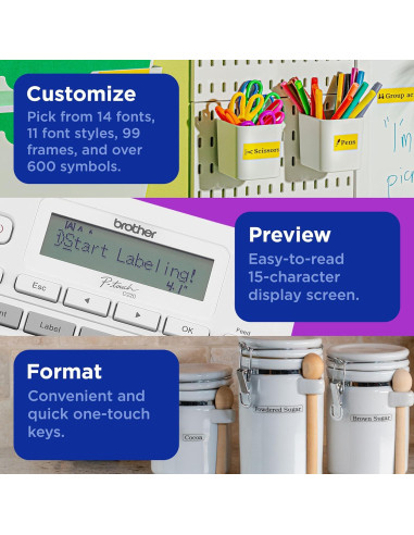 Etiquetadora Brother P-Touch PT-D220 para Hogar y Oficina 12mm