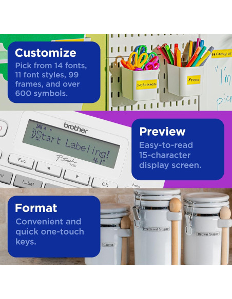 Etiquetadora Brother P-Touch PT-D220 para Hogar y Oficina 12mm