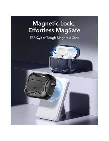 Funda ESR para AirPods 4ta Generación 2024, Protección MagSafe, Negro