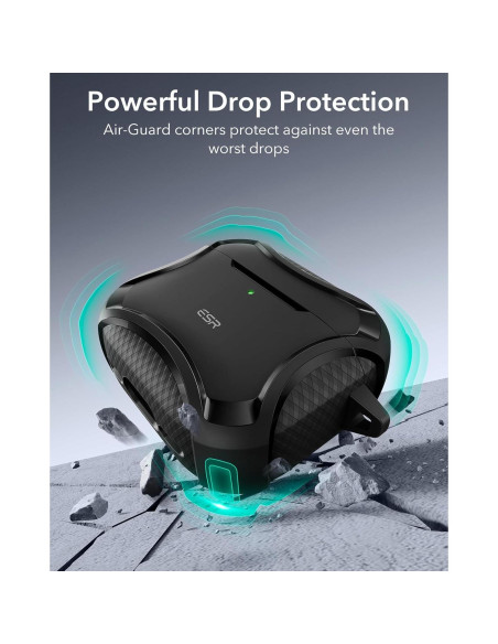 Funda ESR para AirPods 4ta Generación 2024, Protección MagSafe, Negro