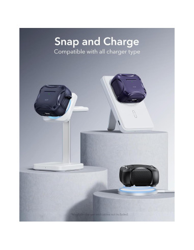 Funda ESR para AirPods 4ta Generación 2024, Protección MagSafe, Negro