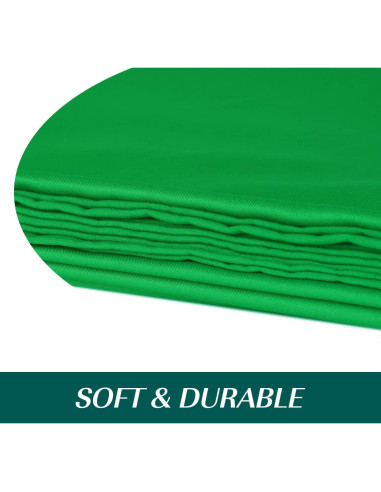 Pantalla de Fondo Verde EMART 1.52x2.13m Chroma Key con Abrazaderas