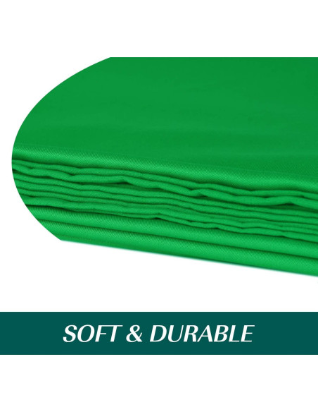 Pantalla de Fondo Verde EMART 1.52x2.13m Chroma Key con Abrazaderas Pantalla de Fondo Verde EMART 1.52x2.13m Chroma Key con Abrazaderas