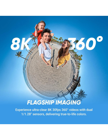 Cámara de Acción 360 Insta360 X5 8K a Prueba de Agua Cámara de Acción 360 Insta360 X5 8K a Prueba de Agua