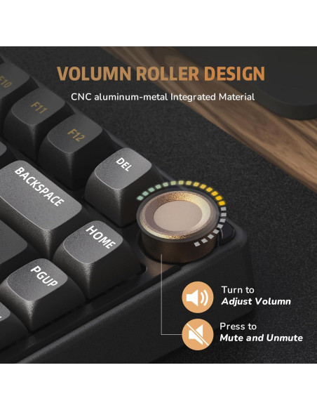 Teclado Mecánico Gaming RK Royal Kludge R75 Negro 75% Teclado Mecánico Gaming RK Royal Kludge R75 Negro 75%