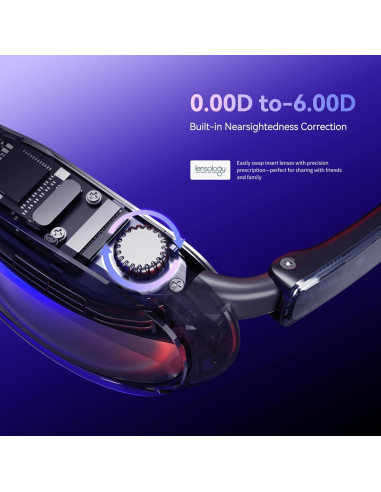 Gafas AR Rokid Max - Pantalla Micro-OLED 160" (406.4 cm) HDCP