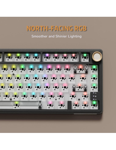 Teclado Mecánico Gaming RK Royal Kludge R75 Negro 75%