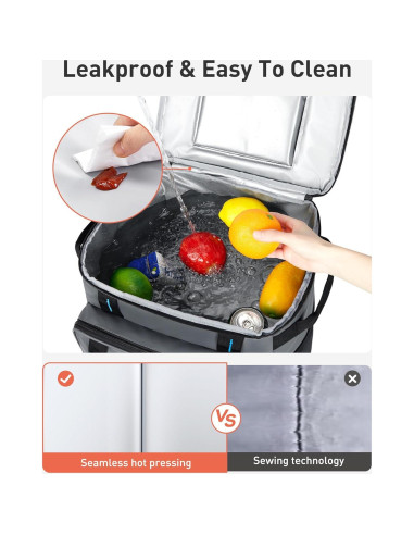 Cooler Rodante TOURIT 30L con Ruedas y Mango Retráctil