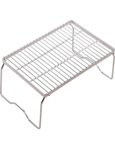 Parrilla de Campamento Plegable REDCAMP 34.5x22.9 cm Acero Inoxidable