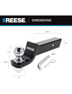 Kit de Enganche de Remolque Reese 21536 2 Pulgadas 2722 kg 2