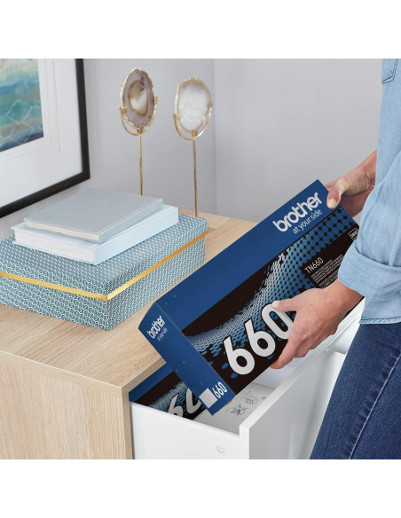 Cartucho de Tóner Brother TN660 Negro Alta Capacidad 2600 Páginas