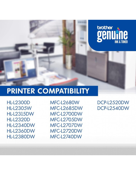 Cartucho de Tóner Brother TN660 Negro Alta Capacidad 2600 Páginas