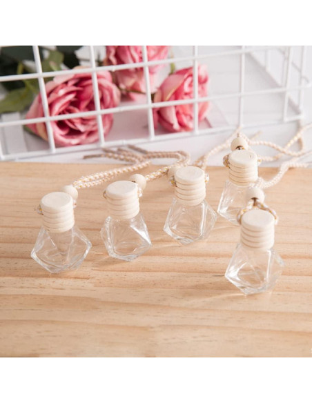 4 Botellas Vacías Difusor de Aceite Esencial 8ml Coche