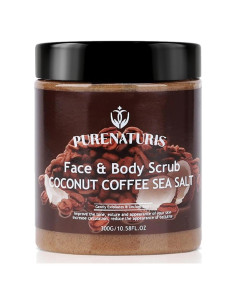 Exfoliante de Sal Marina y Café de Coco PureNaturis 300g