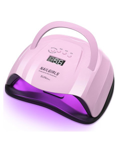 Lámpara UV LED NAILGIRLS 268W Rosa con Temporizador y Sensor