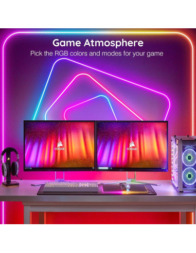 Luces de Cuerda LED Neón 10m LETIANPAI RGB Impermeables