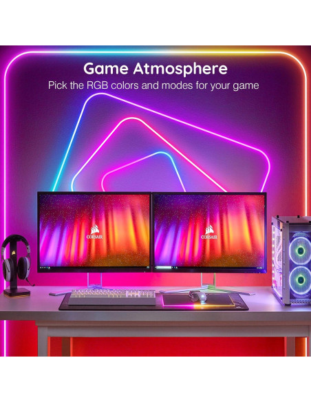 Luces de Cuerda LED Neón 10m LETIANPAI RGB Impermeables