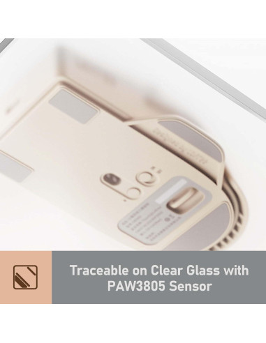 Mouse Inalámbrico LOFREE Touch PBT Gris Retro 4000 DPI