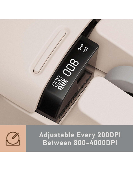 Mouse Inalámbrico LOFREE Touch PBT Gris Retro 4000 DPI