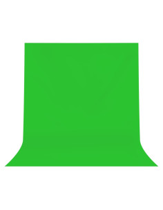 Fondo de poliéster verde Linhedai 1.98 x 3.05 m para fotografía