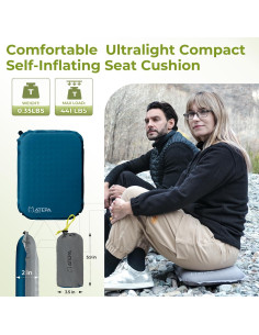 Cojín Inflable ATEPA Azul 15x11cm Espuma con Memoria 2