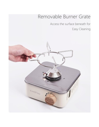 Estufa de Camping Butano CretFine 8205 BTU Compacta 1.2 kg
