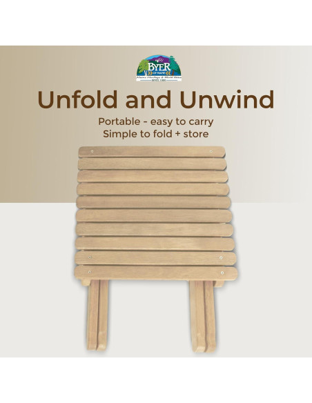 Mesa Plegable de Madera Byer of Maine Pangean 45.72 cm