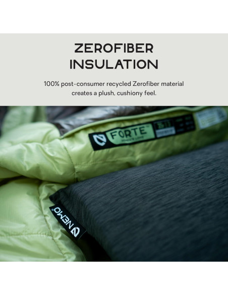 Almohada Ultraligera NEMO Fillo Elite Wide 113g - Perla Negra/Citrón