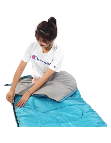 Saco de Dormir SWTMERRY 3 Temporadas Impermeable Azul