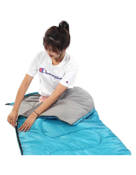 Saco de Dormir SWTMERRY 3 Temporadas Impermeable Azul