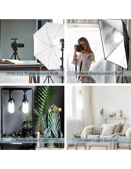 Bombilla CFL 135W E27 Skytex 5400K Luz Fotografía