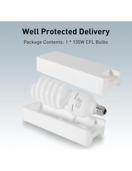 Bombilla CFL 135W E27 Skytex 5400K Luz Fotografía