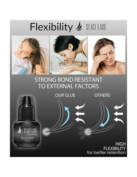 Pegamento Extra Fuerte para Extensiones de Pestañas Stacy Lash 5ml