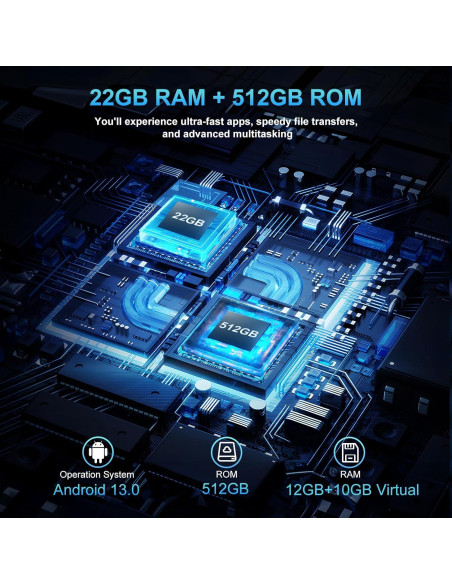Teléfono Inteligente Resistente 8849 Tanque 2 512GB 24GB RAM