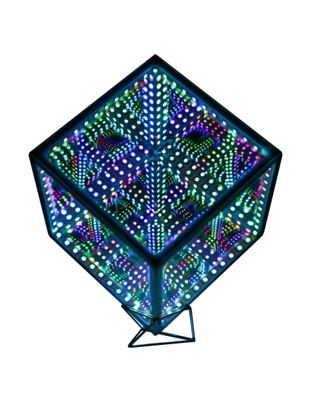 Luz LED Cubo Hiperinfinito Heepulor 15x15 cm Multicolor