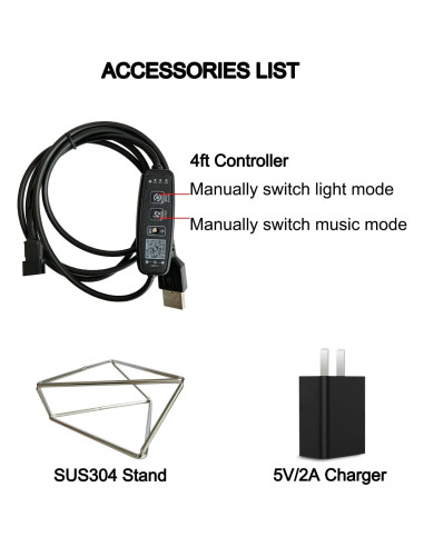 Luz LED Cubo Hiperinfinito Heepulor 15x15 cm Multicolor